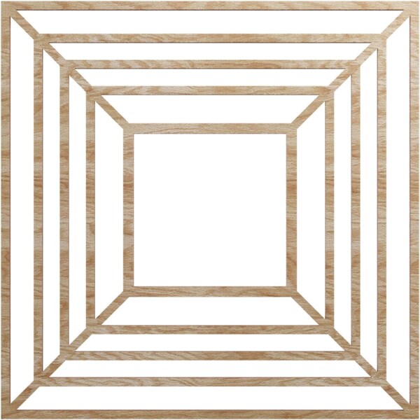 Ekena Millwork Raven Wood Fretwork Pierced Ceiling Medallion, Red Oak, 22"OD x 8 1/8"ID x 3/8"T CMWP22X22X0375RARO - main